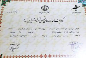 مهدی کشوریان مدرس دوره تولید ویدیو خلاقانه